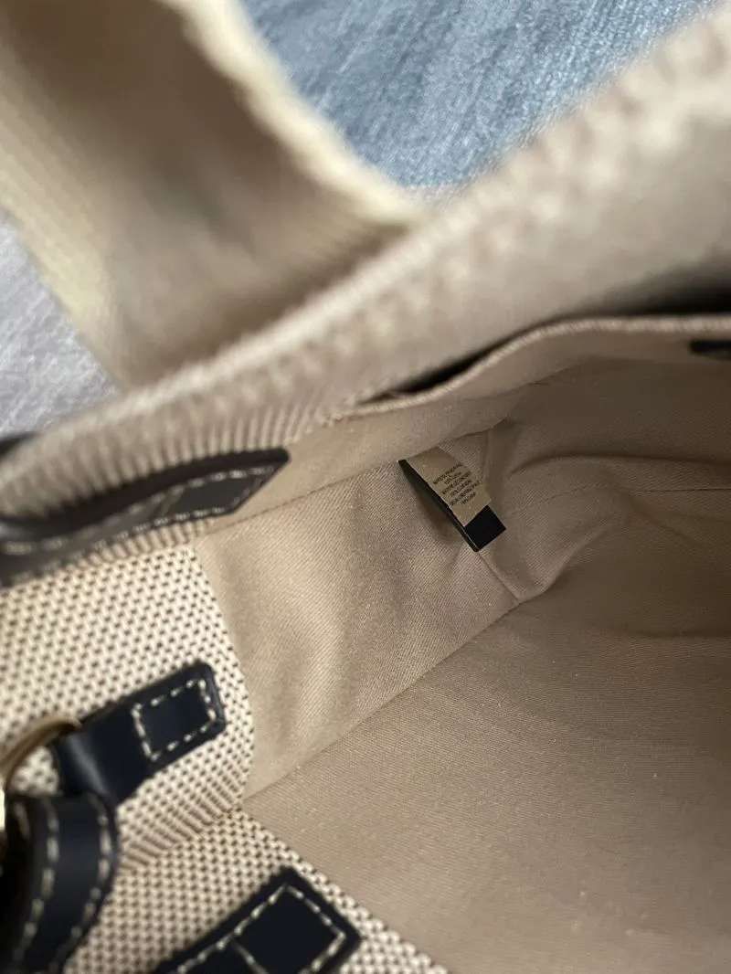 Chloe Beige Canvas Tote Bag - Image 8