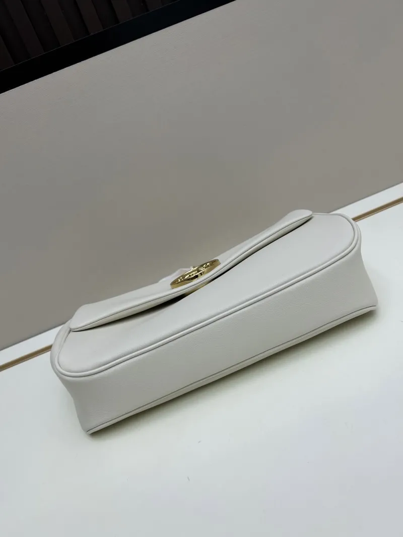 Chloe White Leather Satchel Bag 08916 - Image 6