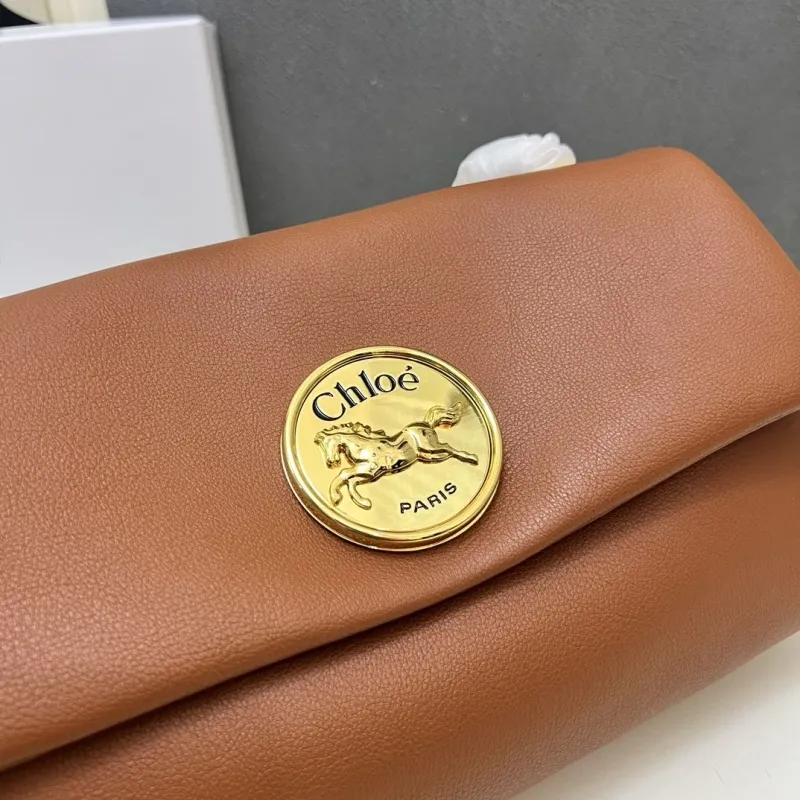 Chloe Brown Leather Satchel Bag 1H8916 - Image 6