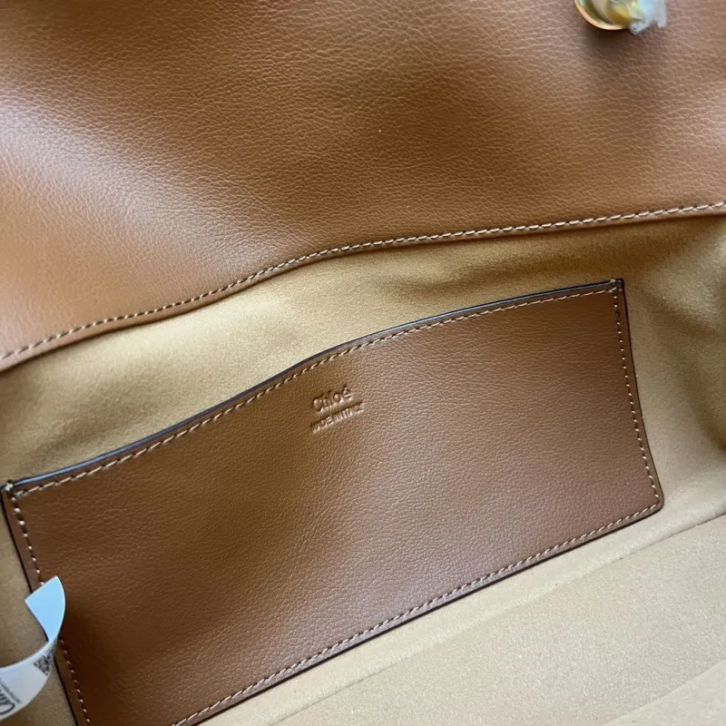 Chloe Brown Leather Satchel Bag 1H8916 - Image 10