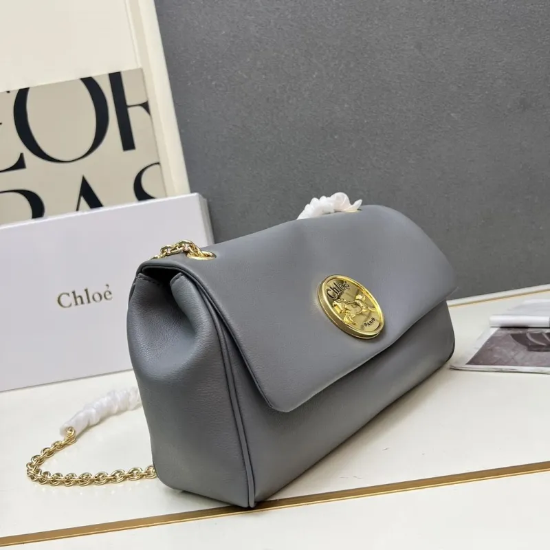 Chloe Gray Satchel Bag 1H8916 - Image 4