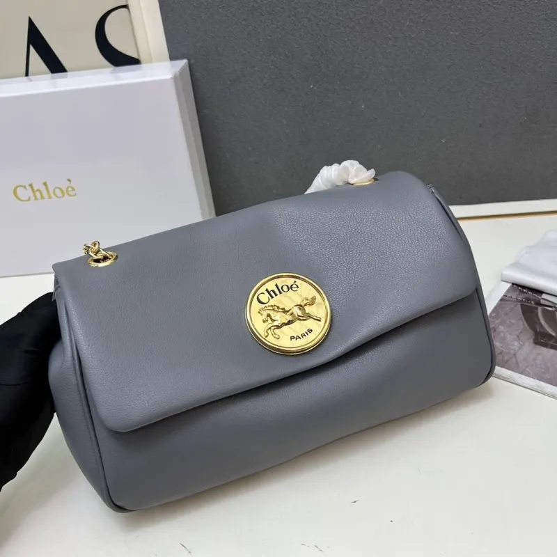Chloe Gray Satchel Bag 1H8916 - Image 5