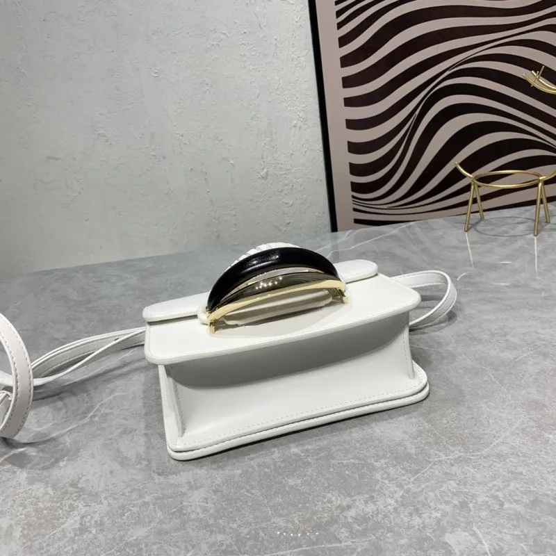 Chloe White Crossbody Satchel Bag - Image 7