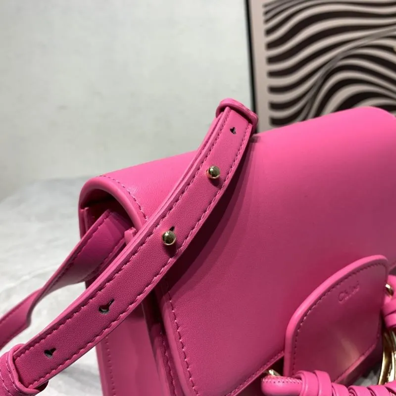 Chloe Fuchsia Leather Crossbody Bag - Image 5