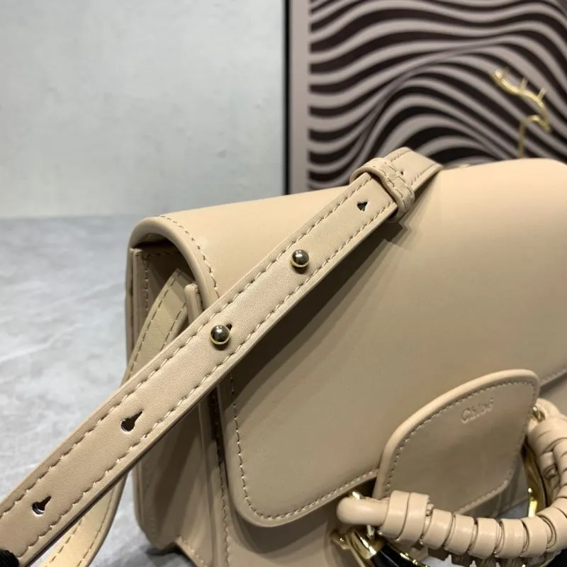 Chloe Beige Satchel Crossbody Bag - Image 5