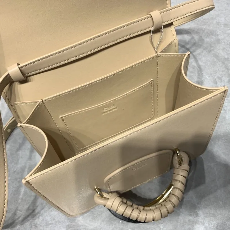 Chloe Beige Satchel Crossbody Bag - Image 8