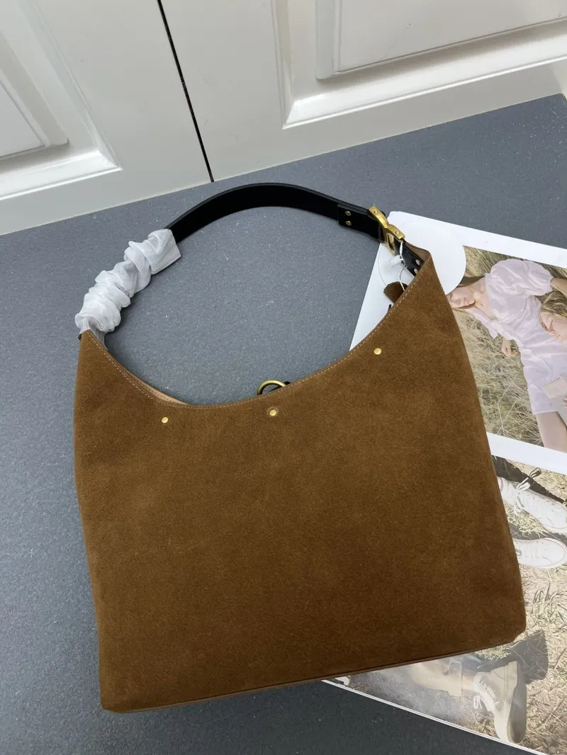 Chloe Brown Suede Hobo Bag H08873 - Image 5