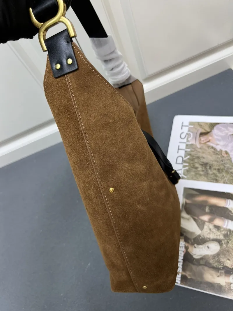 Chloe Brown Suede Hobo Bag H08873 - Image 8