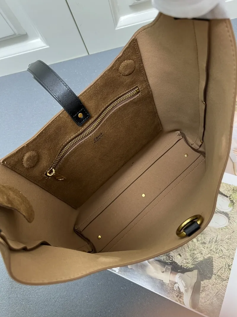 Chloe Brown Suede Hobo Bag H08873 - Image 11