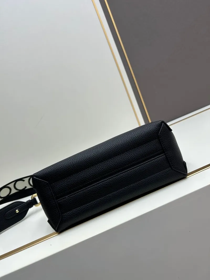 Coccinelle Black Leather Satchel Crossbody Bag - Image 5