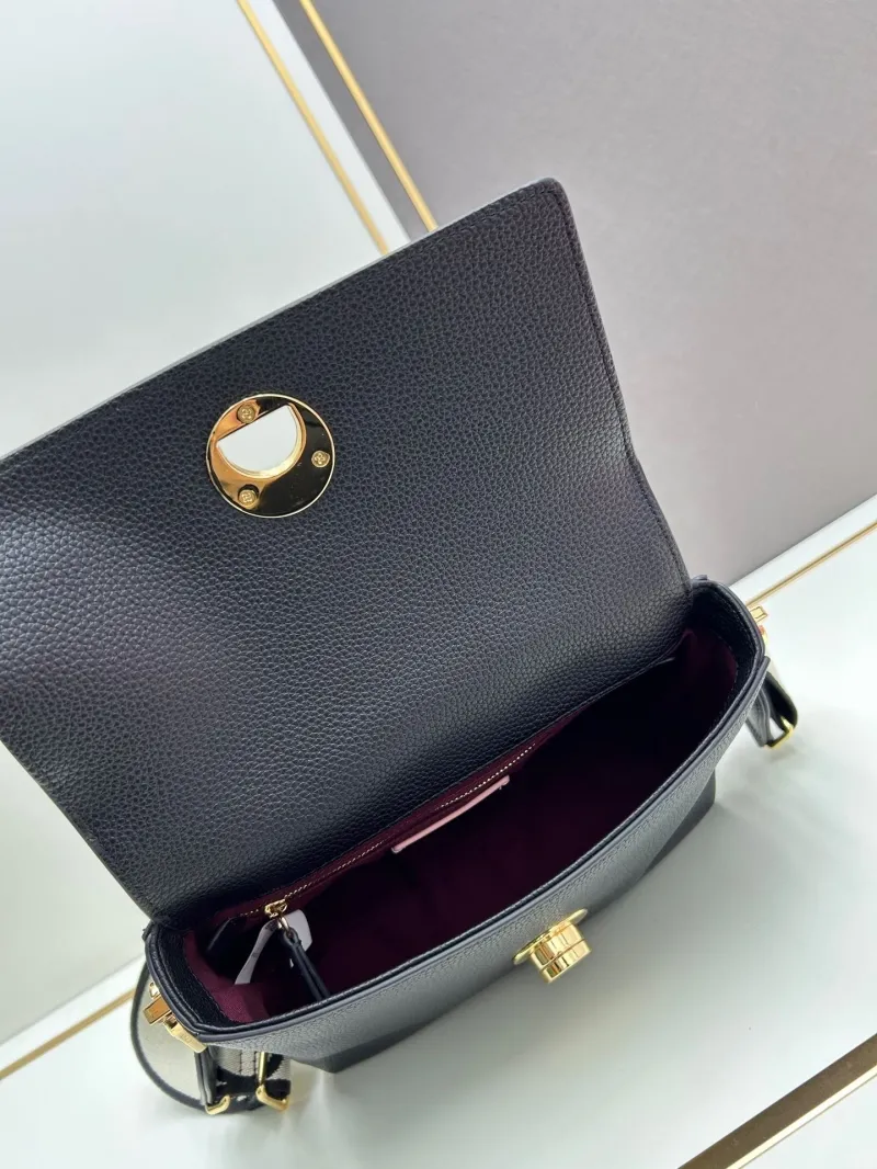 Coccinelle Black Leather Satchel Crossbody Bag - Image 7