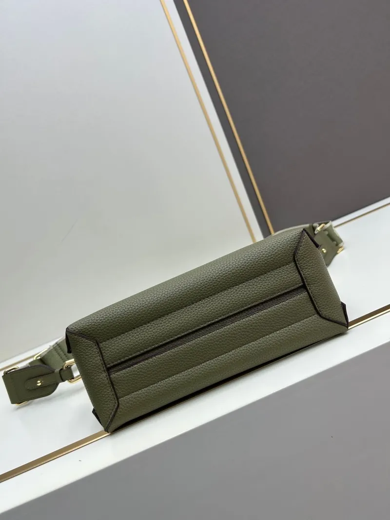 Coccinelle Olive Green Crossbody Satchel Bag - Image 5