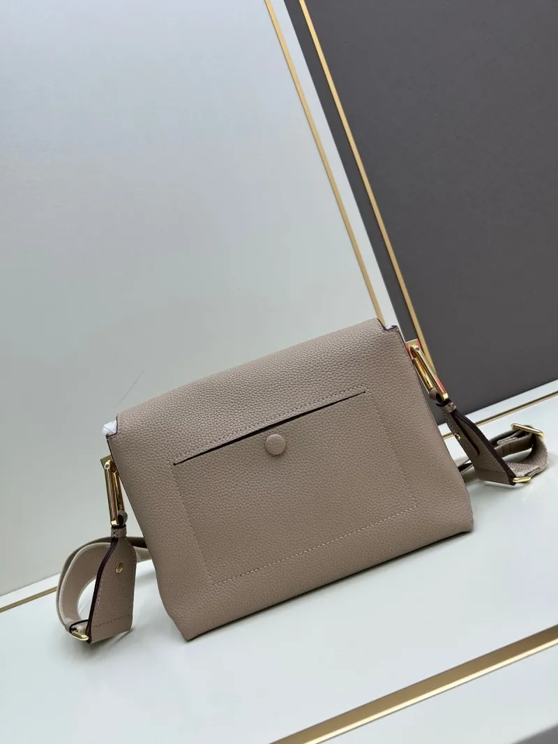 Coccinelle Taupe Leather Satchel Crossbody Bag - Image 3