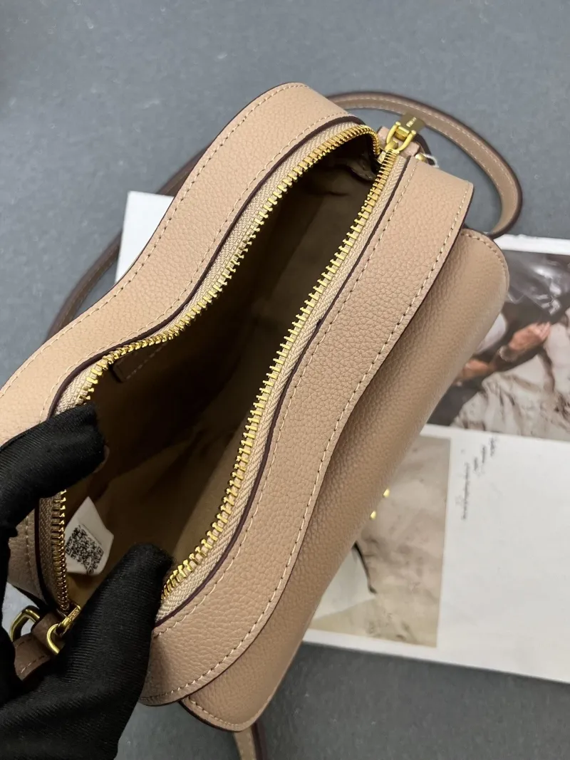 Coccinelle H08881 Beige Heart Crossbody Satchel Bag - Image 10