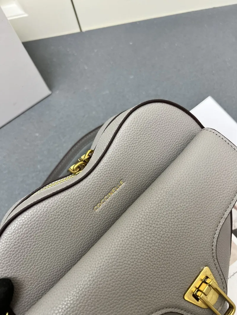 Coccinelle Gray Heart Shape Crossbody Bag H08881 - Image 4