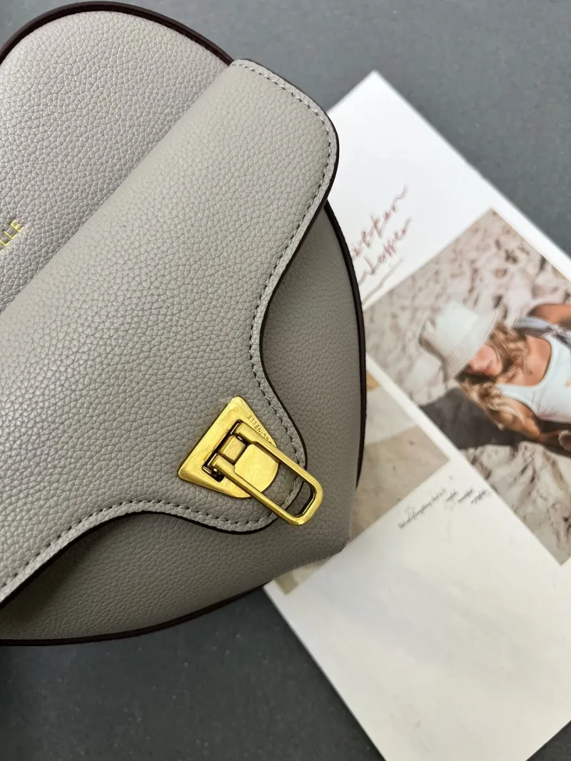 Coccinelle Gray Heart Shape Crossbody Bag H08881 - Image 5