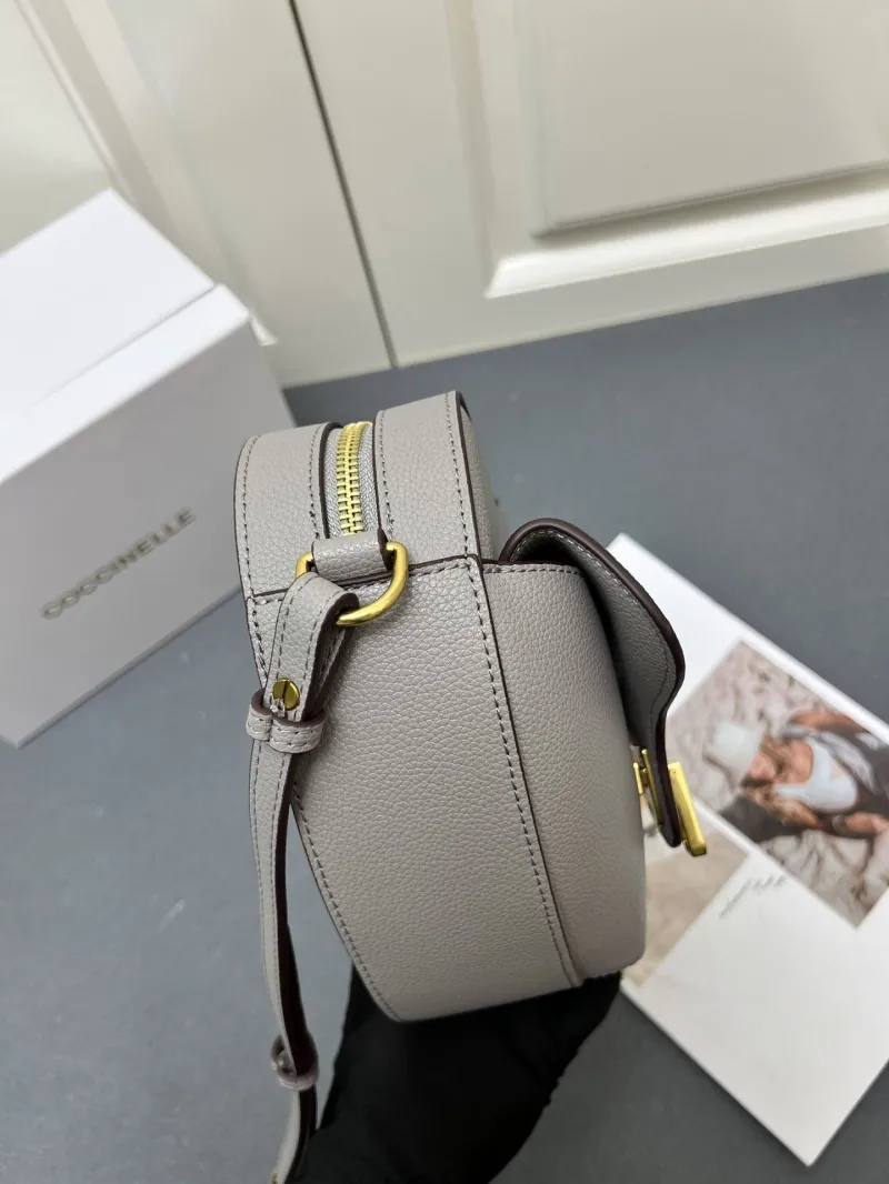 Coccinelle Gray Heart Shape Crossbody Bag H08881 - Image 6