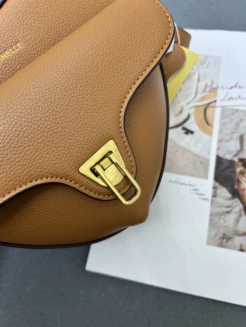 Coccinelle Brown Heart Shaped Crossbody Bag H08881 - Image 6