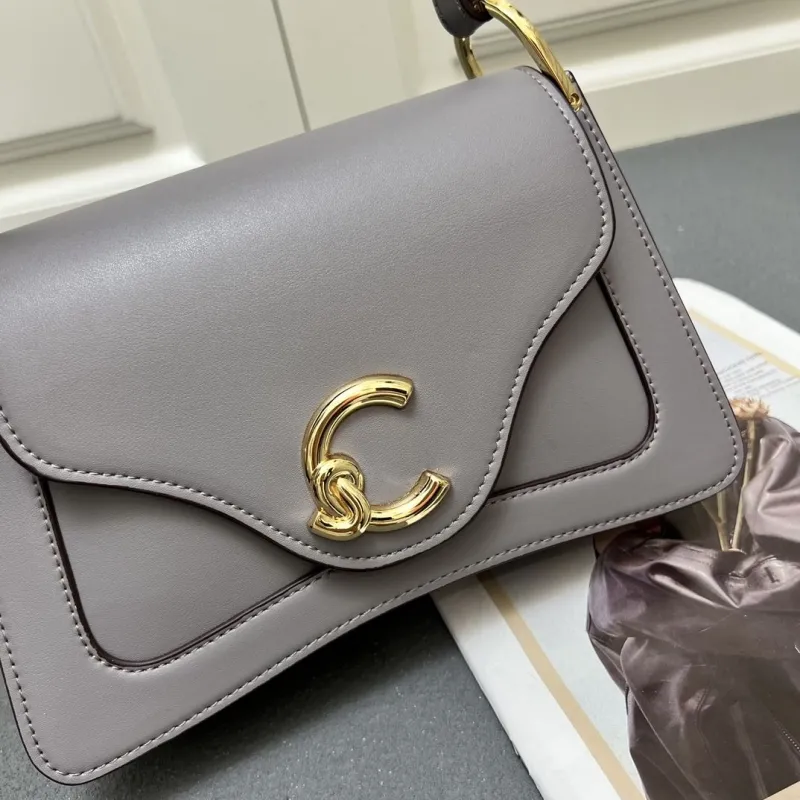 Coccinelle Gray Top Handle Crossbody Bag H08892 - Image 4