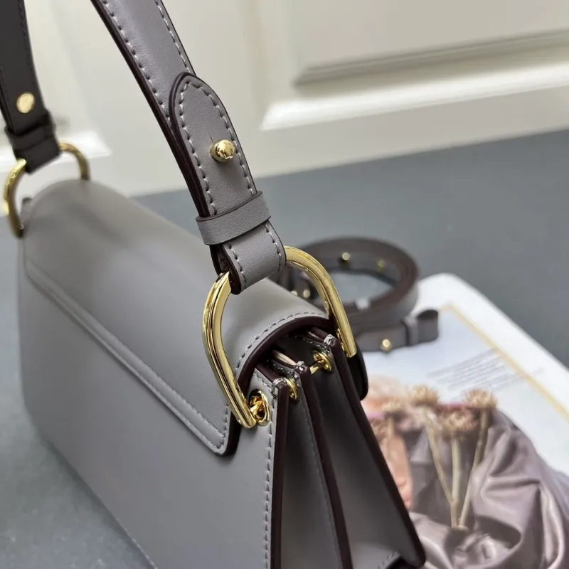 Coccinelle Gray Top Handle Crossbody Bag H08892 - Image 5