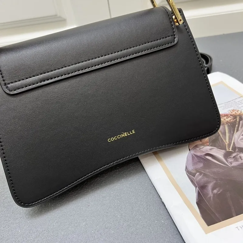 Coccinelle Black Top Handle Crossbody Bag H08892 - Image 5