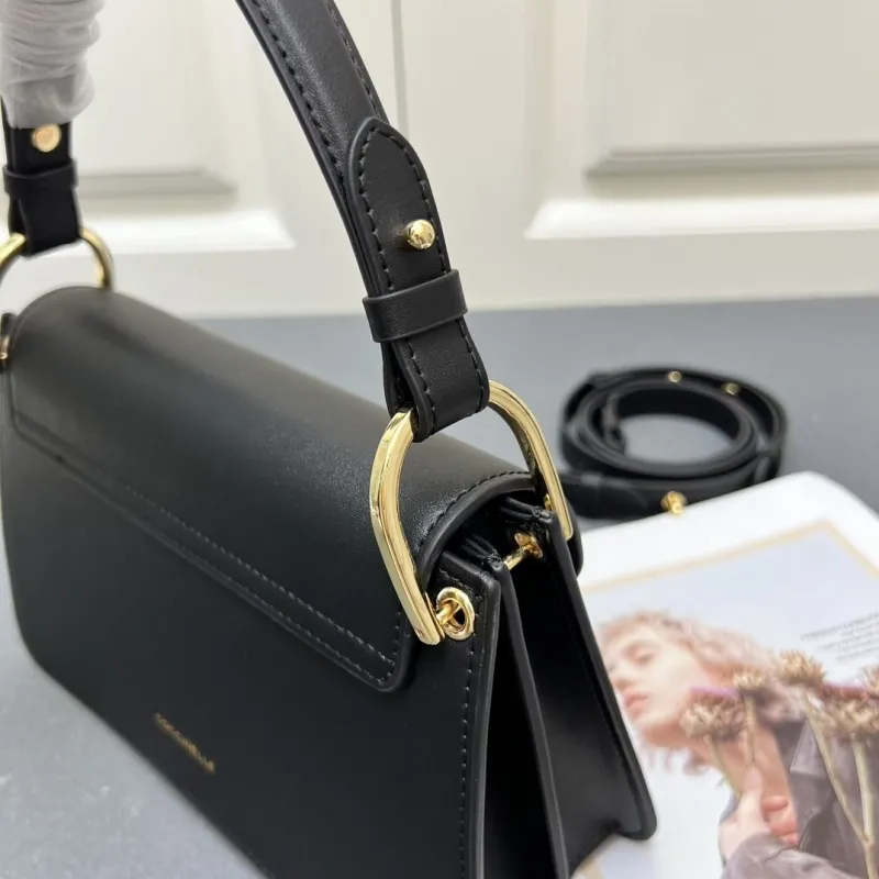 Coccinelle Black Top Handle Crossbody Bag H08892 - Image 6