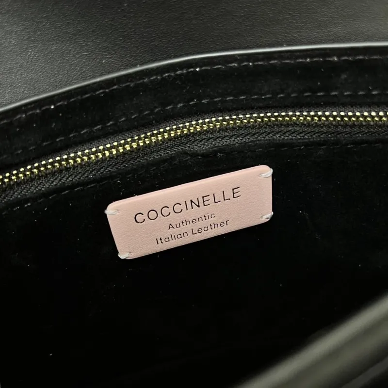 Coccinelle Black Top Handle Crossbody Bag H08892 - Image 9
