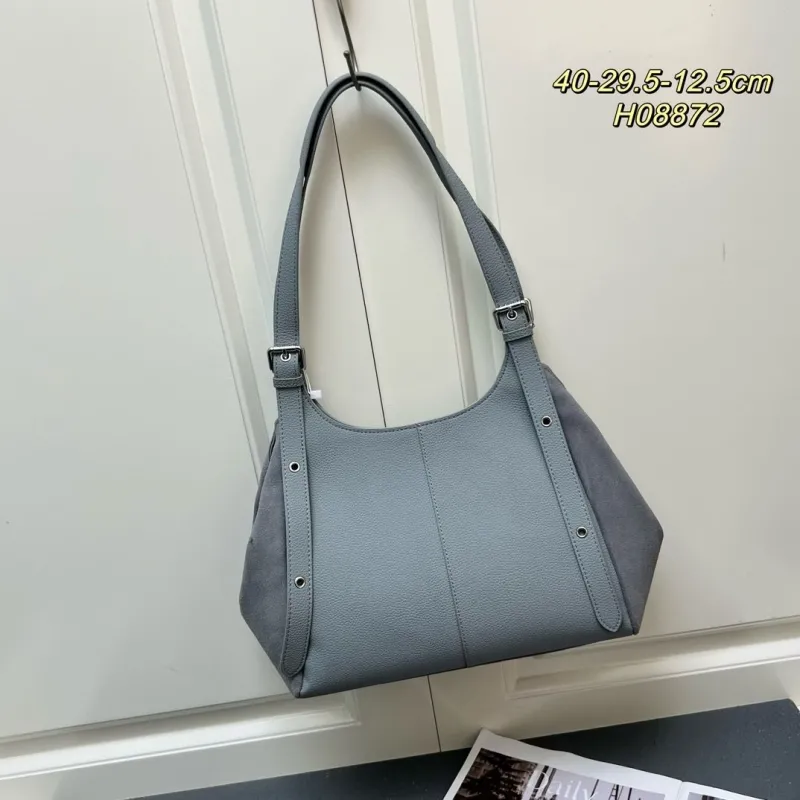 Coccinelle Gray Leather Shoulder Bag H08872 - Image 3
