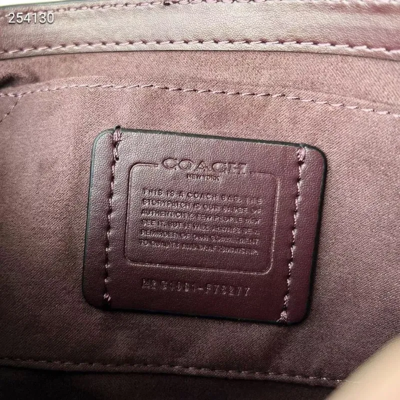 Coach 254130 Brown Black Top Handle Crossbody Bag - Image 9