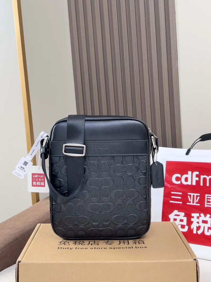 Coach Black Signature Crossbody Bag - Image 4