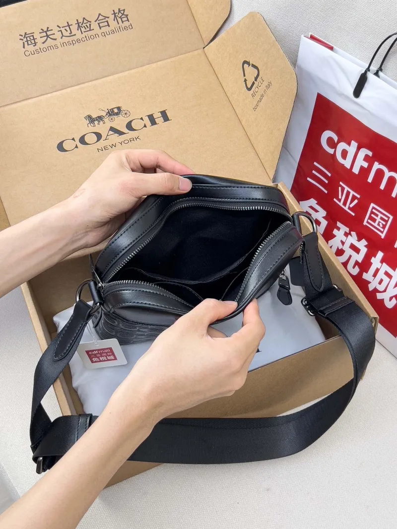 Coach Black Signature Crossbody Bag - Image 5
