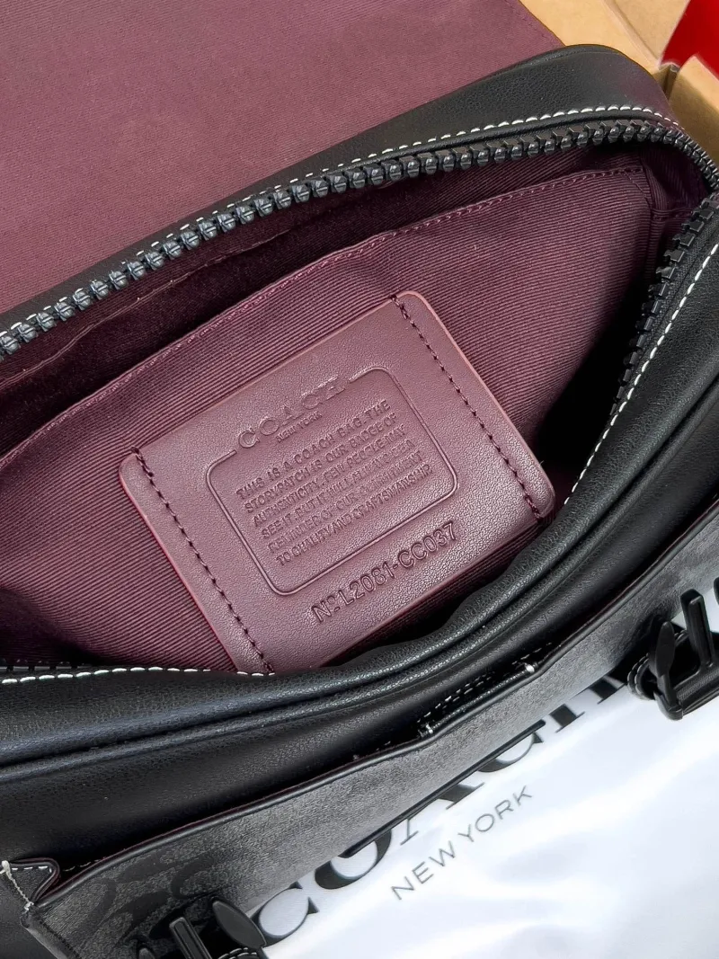 Coach Black Crossbody Satchel Bag - Image 6