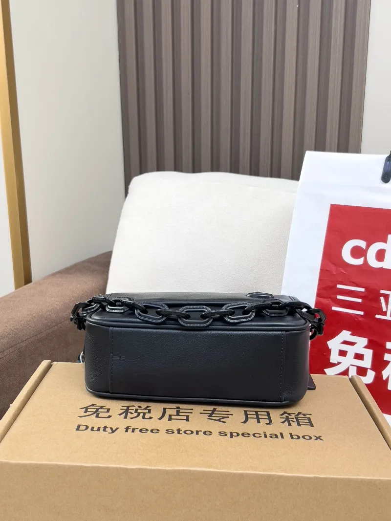 Coach Black Leather Crossbody Bag - Image 3