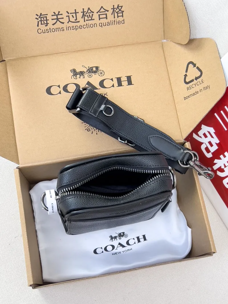 Coach Black Crossbody Satchel Bag 73 - Image 5