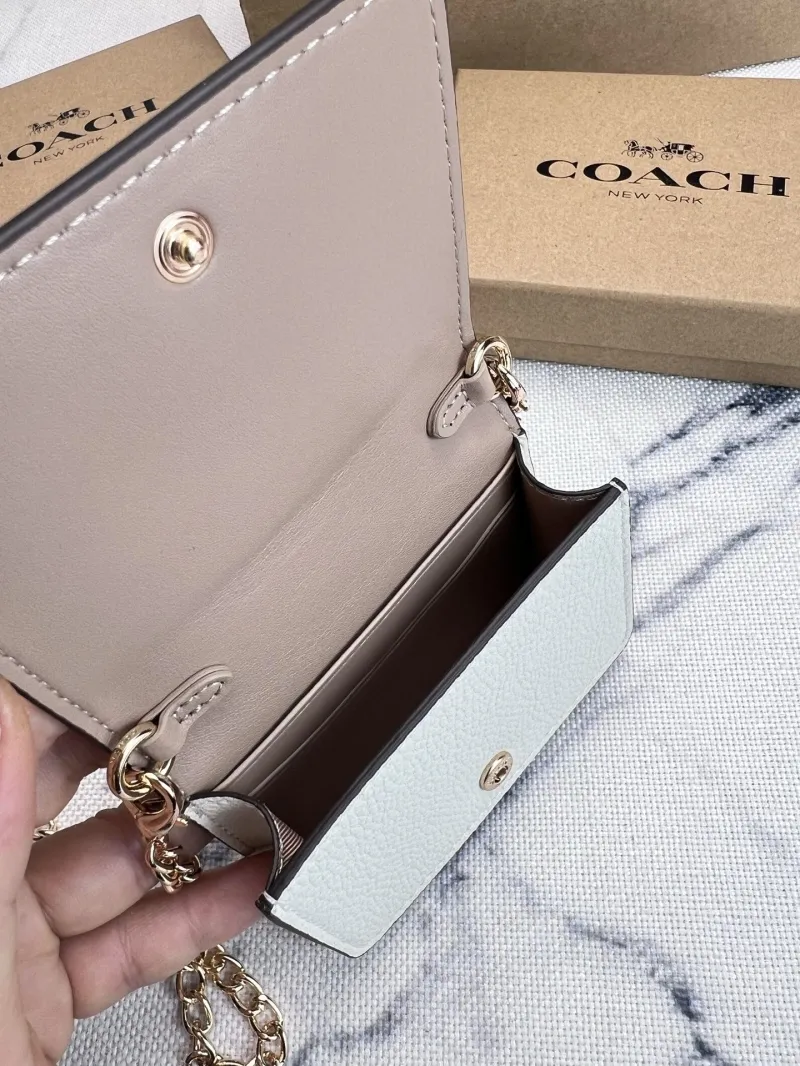 Coach White Mini Strawberry Print Crossbody Bag - Image 7