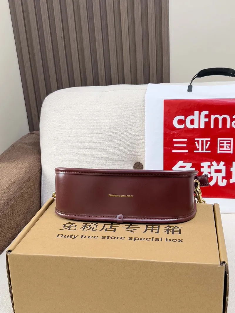 Coach Genuine Brown Leather Crossbody Bag - Image 3
