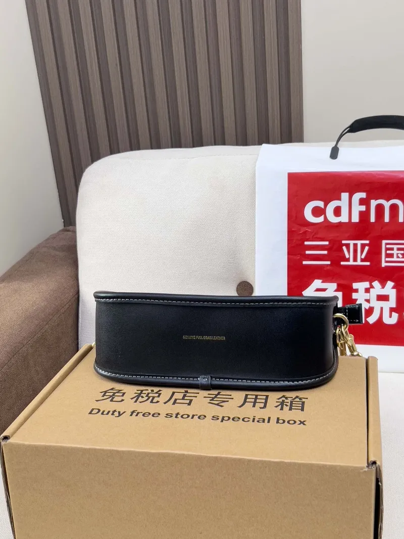 Coach Black Leather Satchel Crossbody Bag - Image 3