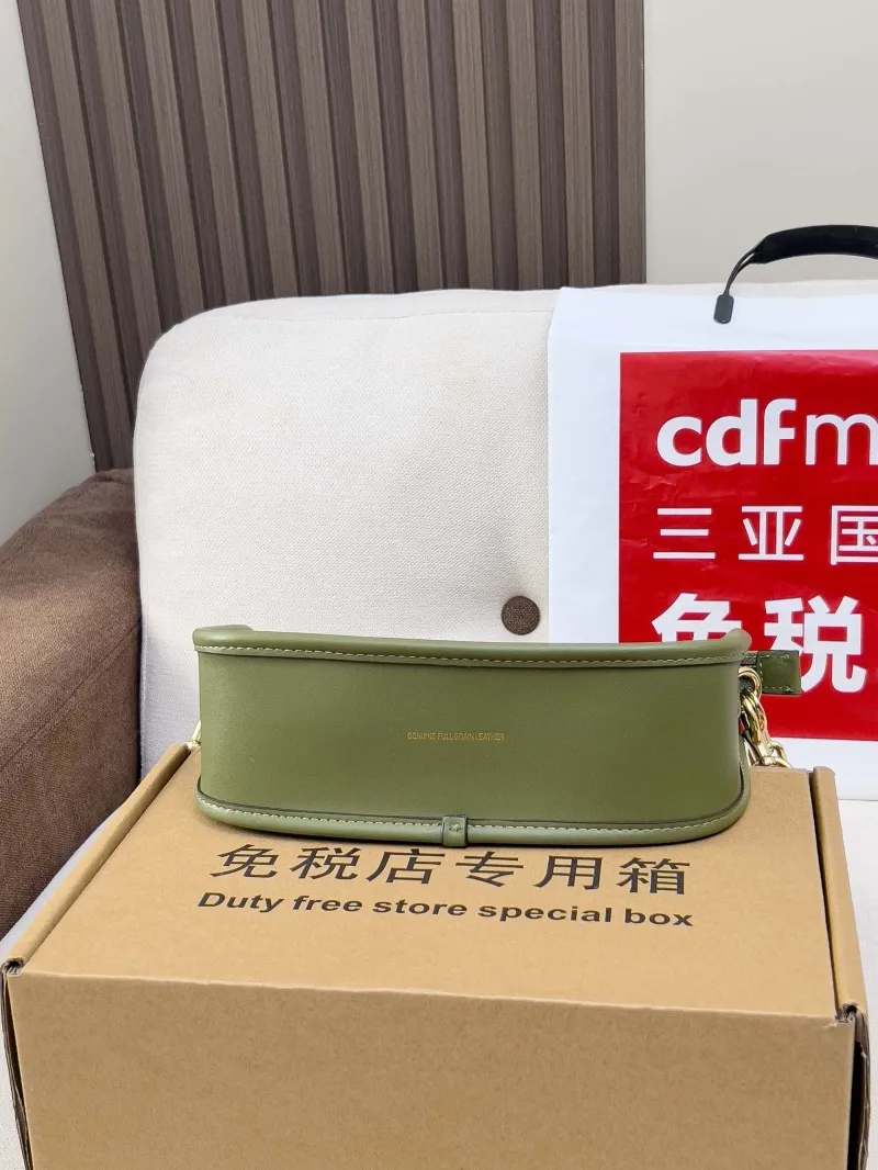 Coach Olive Green Leather Satchel Crossbody Bag - Image 3