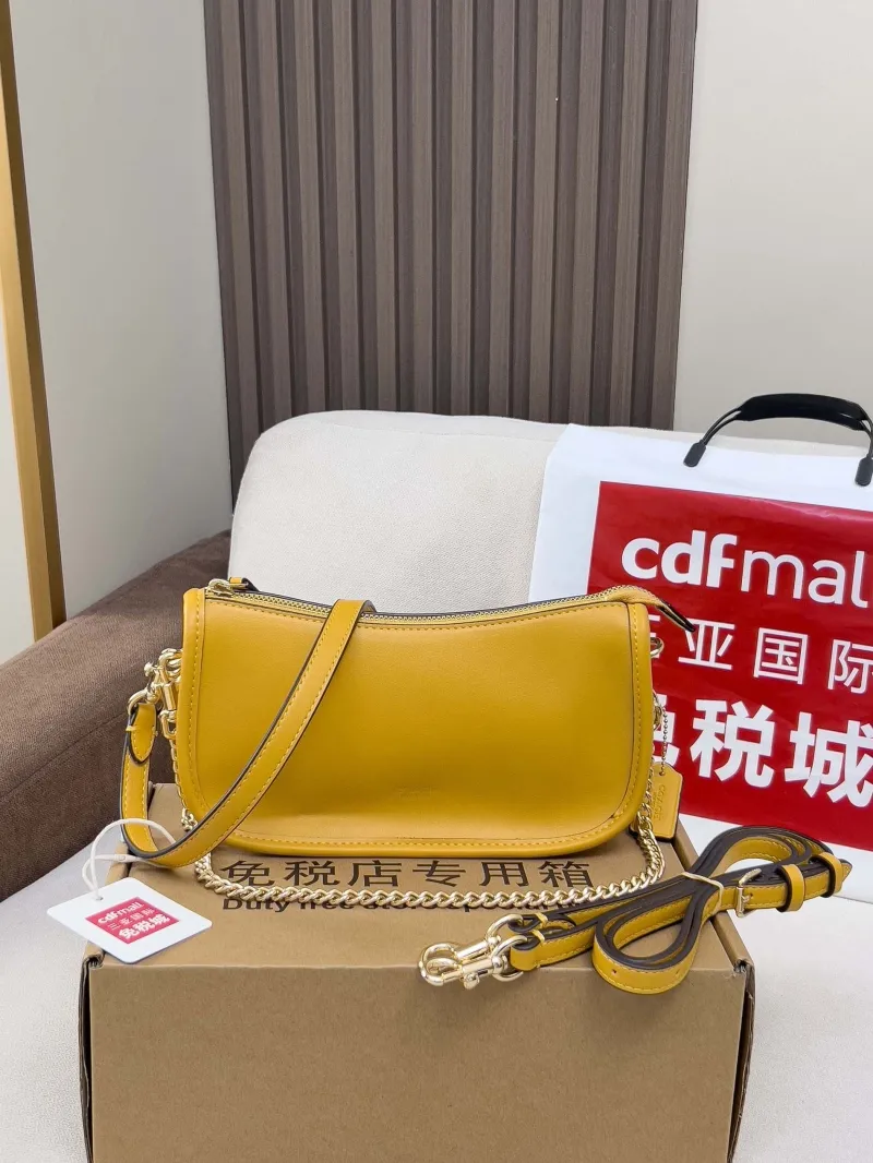 Coach Yellow Satchel Crossbody Bag 86 - Image 4