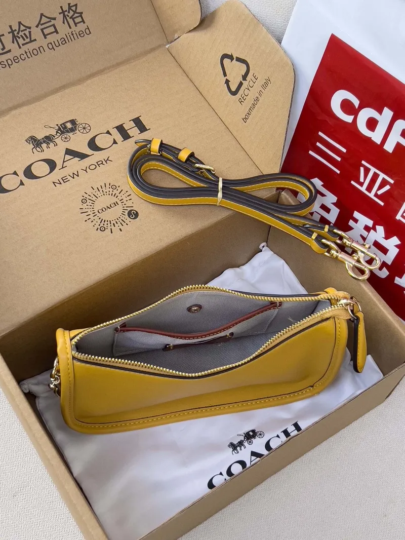 Coach Yellow Satchel Crossbody Bag 86 - Image 5