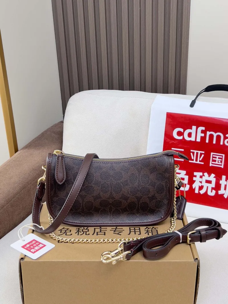 Coach Dark Brown Small Crossbody Bag - Image 4