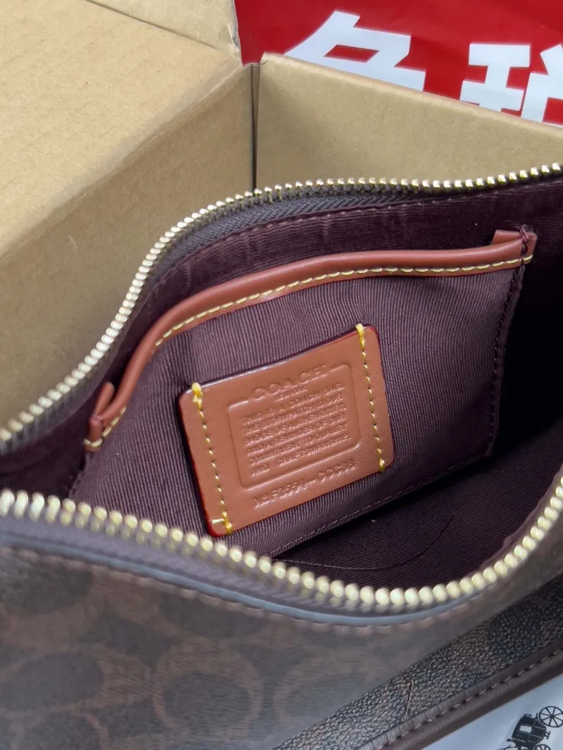 Coach Dark Brown Small Crossbody Bag - Image 6