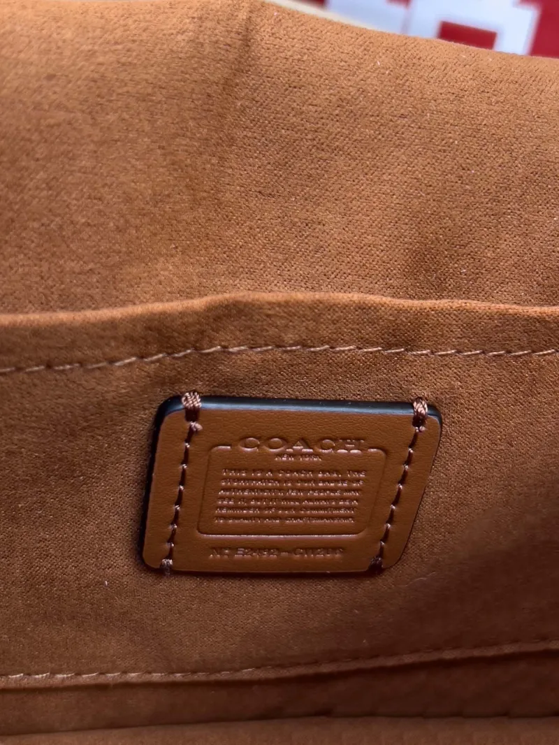 Coach Black Signature Crossbody Satchel Bag - Image 6