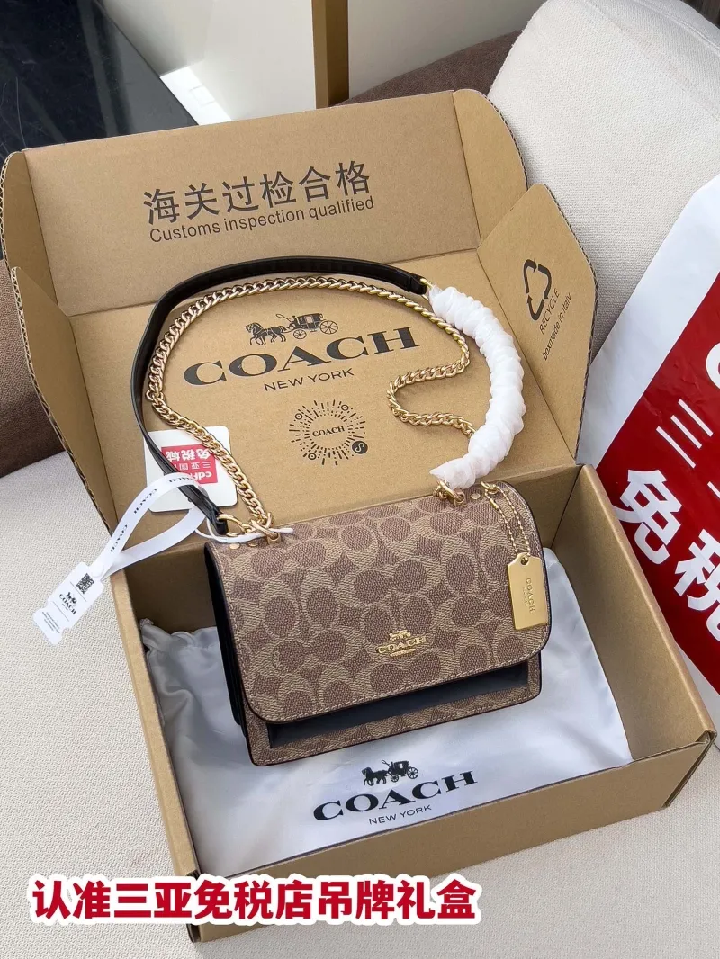 Coach 89 Signature Satchel Crossbody Bag