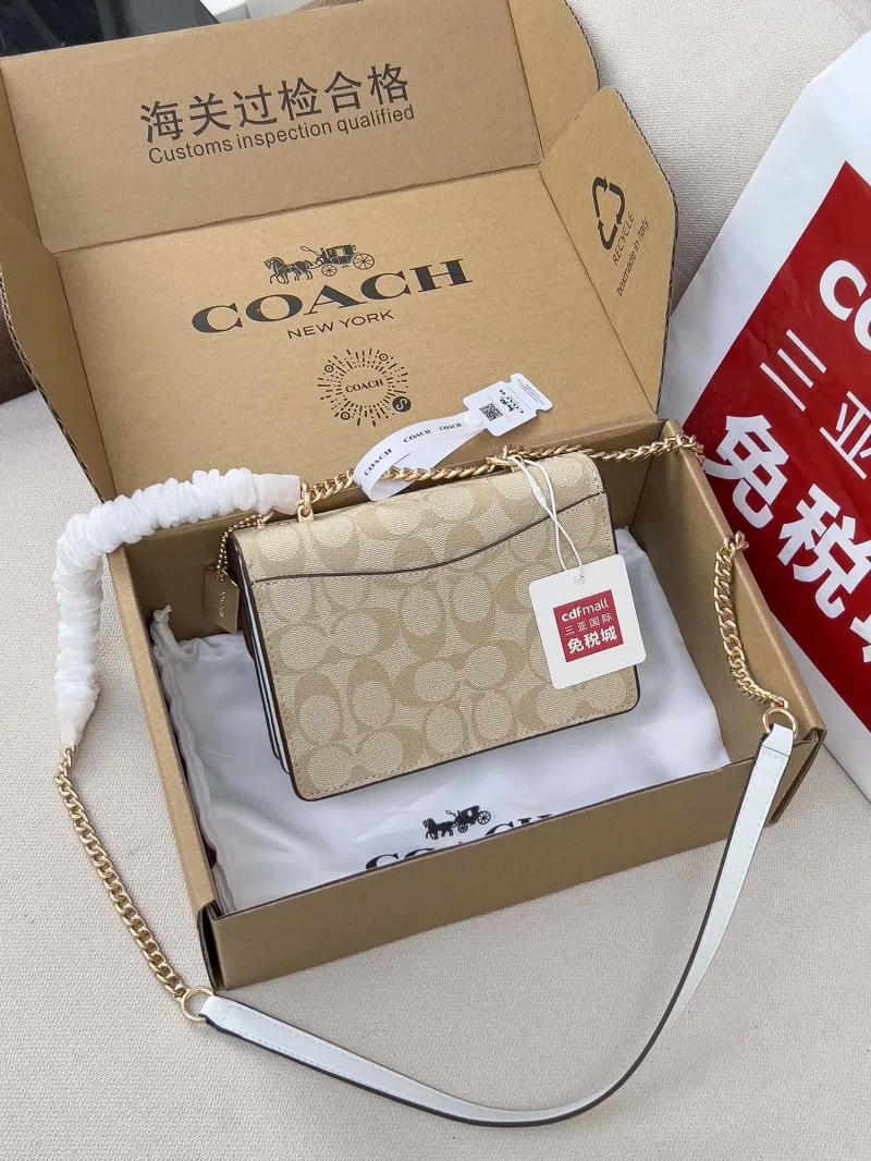 Alternative view of Coach Satchel Crossbody Bag 92 Light Beige
