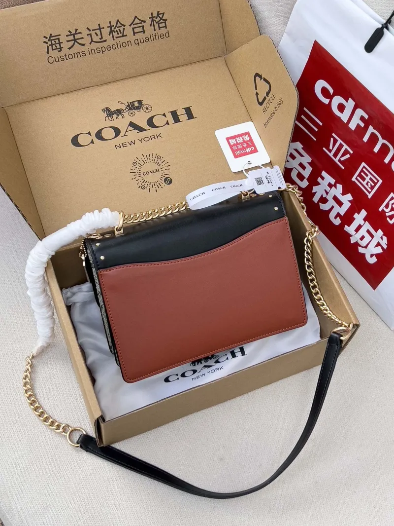 Alternative view of Coach 93 Black Brown Satchel Bag