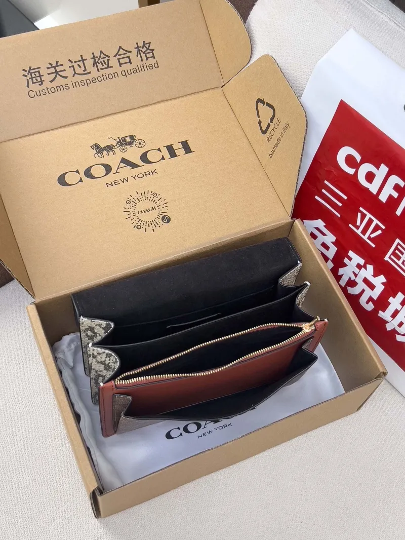 Coach 93 Black Brown Satchel Bag - Image 5