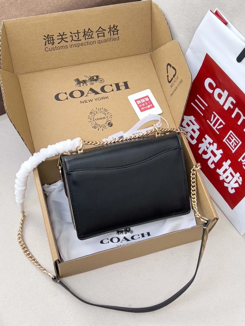 Alternative view of Coach Black Signature Canvas Satchel Bag