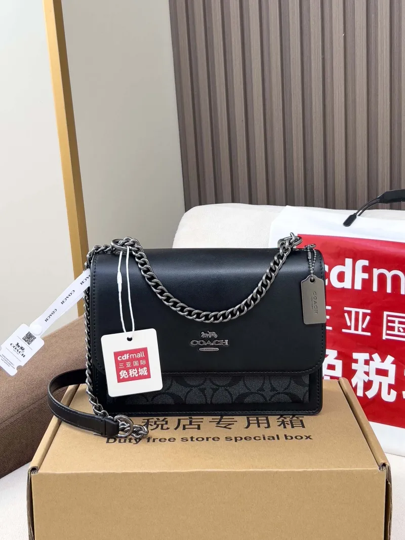 Coach Black Satchel Crossbody Bag - Image 4