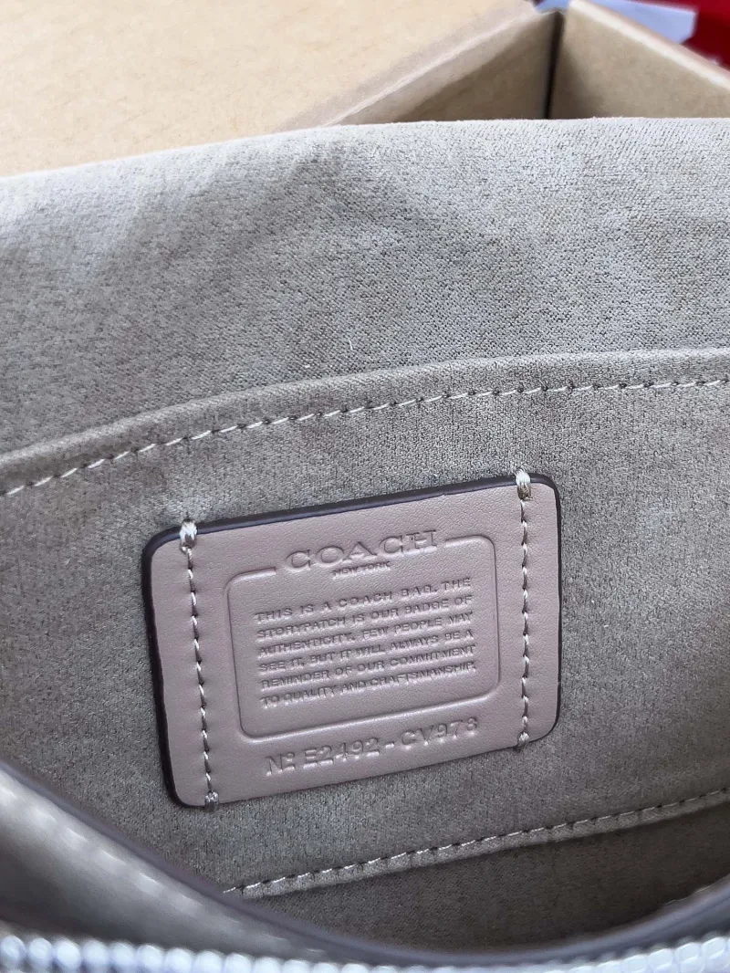 Coach Light Beige Satchel Shoulder Bag - Image 6